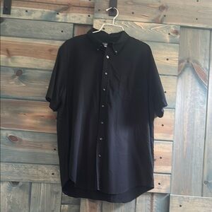 Men's Black Short Sleeve Shirt 2XLT